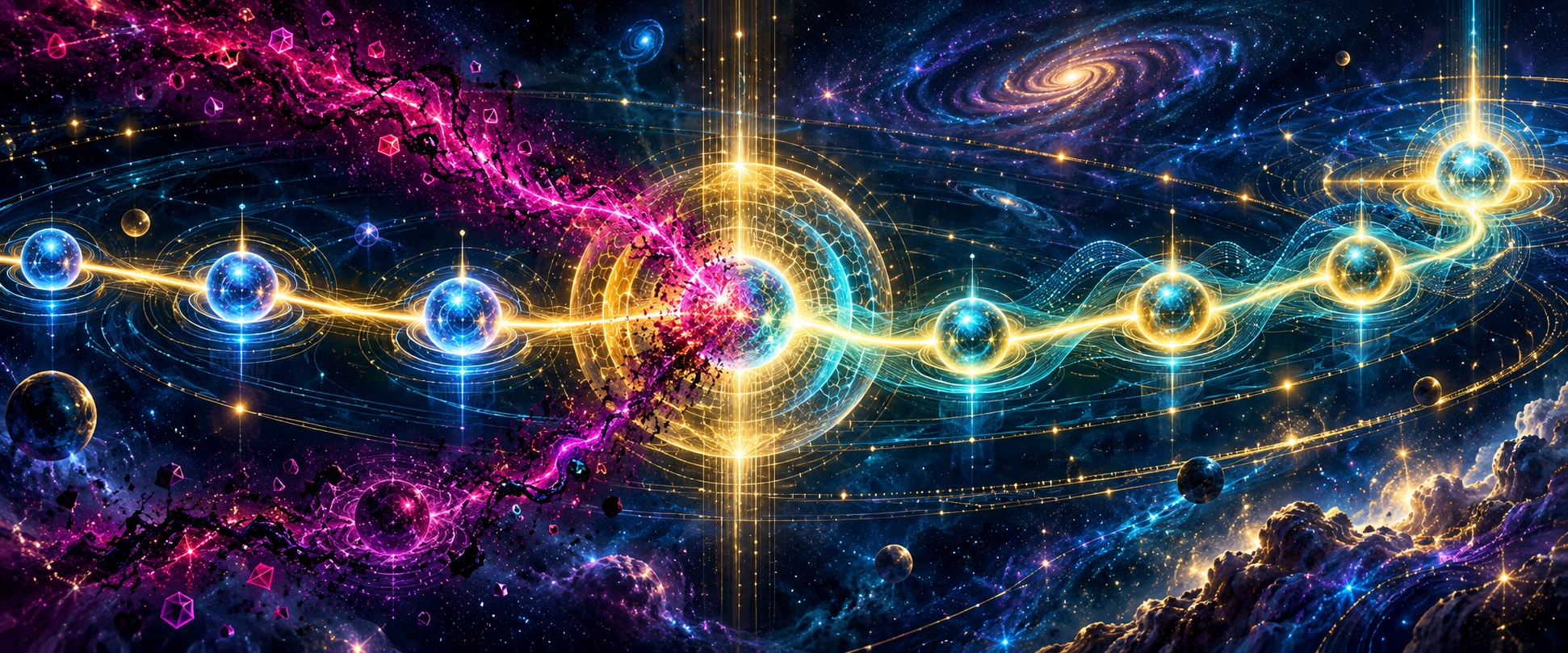 Abstract visualization of a protected AI agent trajectory under a prompt-injection attack